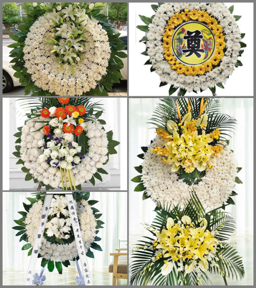 山西晋中灵石县翠峰镇南焉村花圈速递